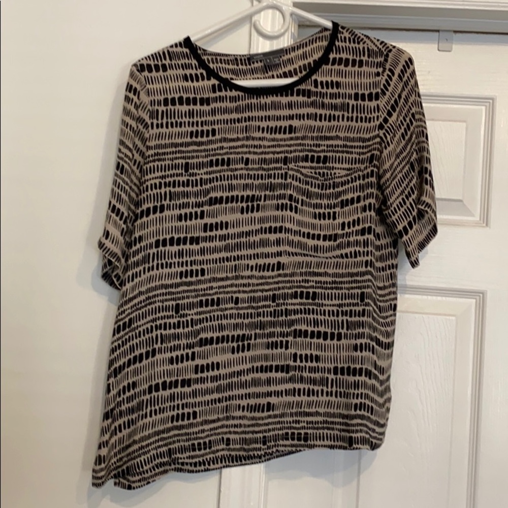 Vince Short Sleeve Silk T-Shirt